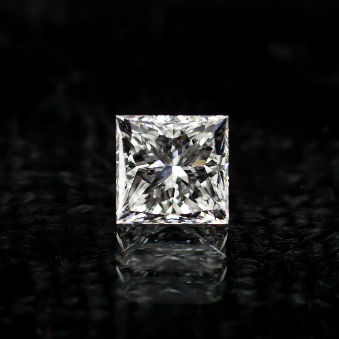 0.76 Carat Loose E / VS1 Princess Cut Diamond GIA Certified