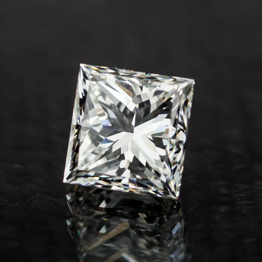 0.91 Carat Loose H  / VVS2 Princess Cut Diamond GIA Certified