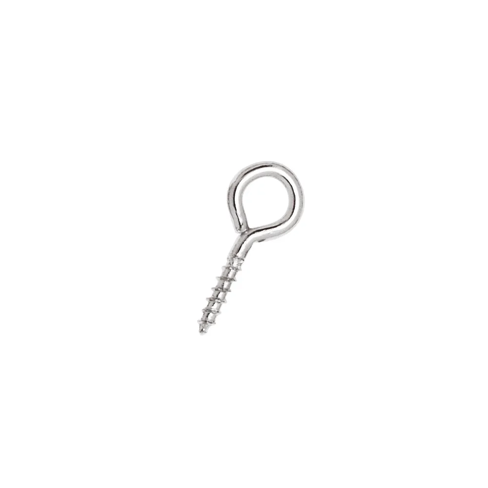 10 * 4.5mm Screw Clasps,sheep eyes self-tapping screws,Imitation Rhodium screw eye pin,Metal,200pcs/lot