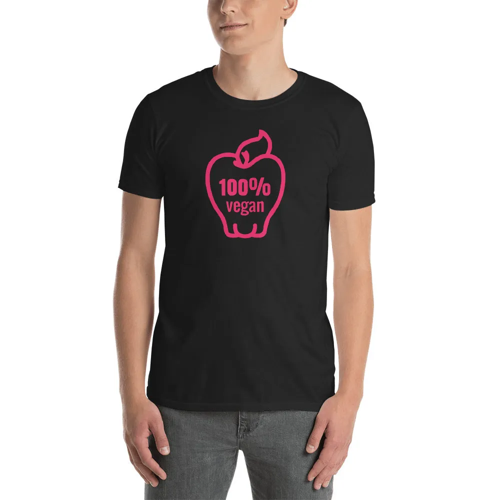 100% Vegan T Shirt Vegan Man Black for Men