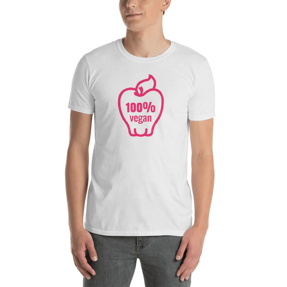 100% Vegan T Shirt Vegan Man White for Men