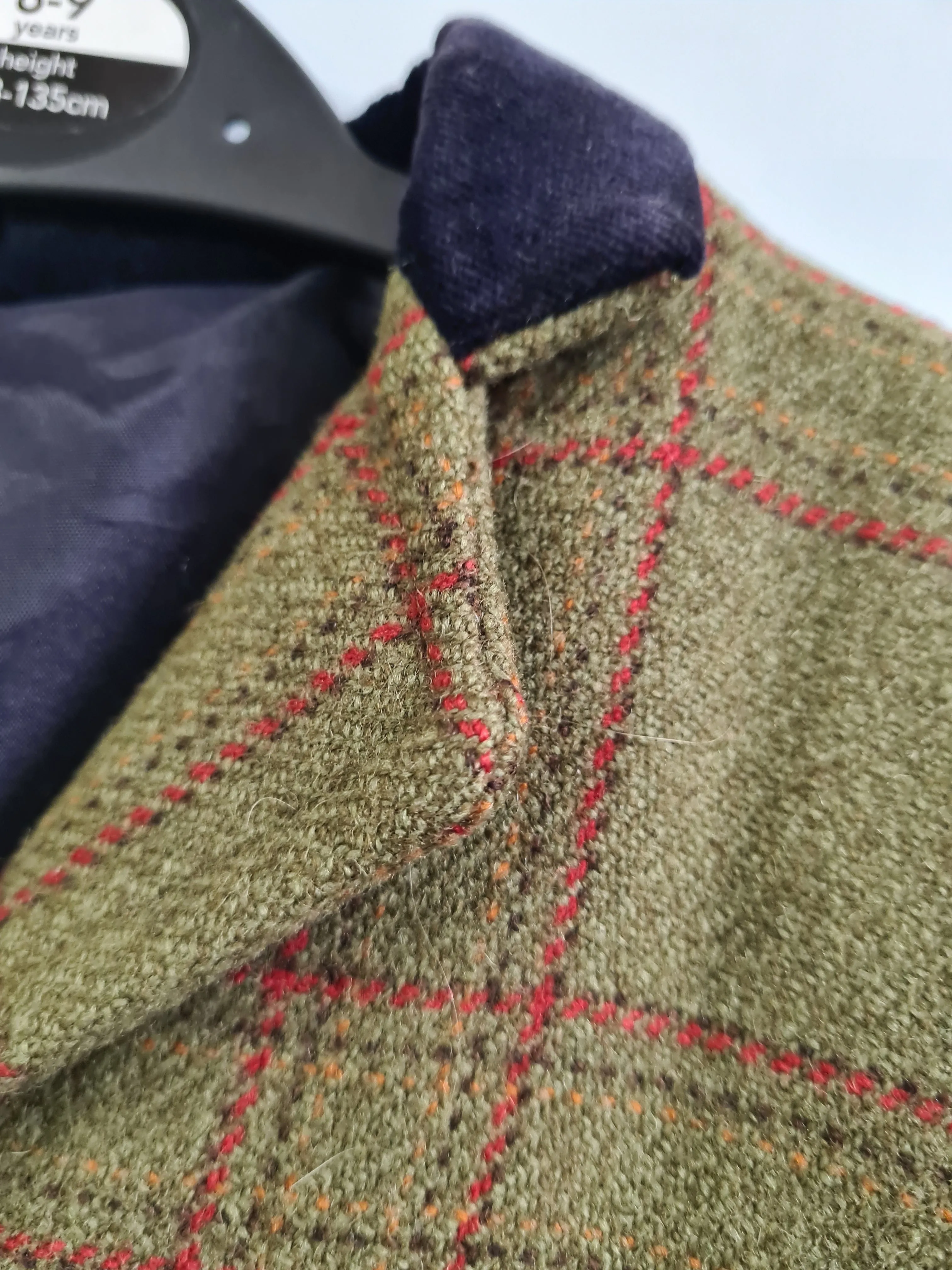 100% wool Green Lead rein show jacket set ladies size 14 and childs size 20" FREE POSTAGE 🔵
