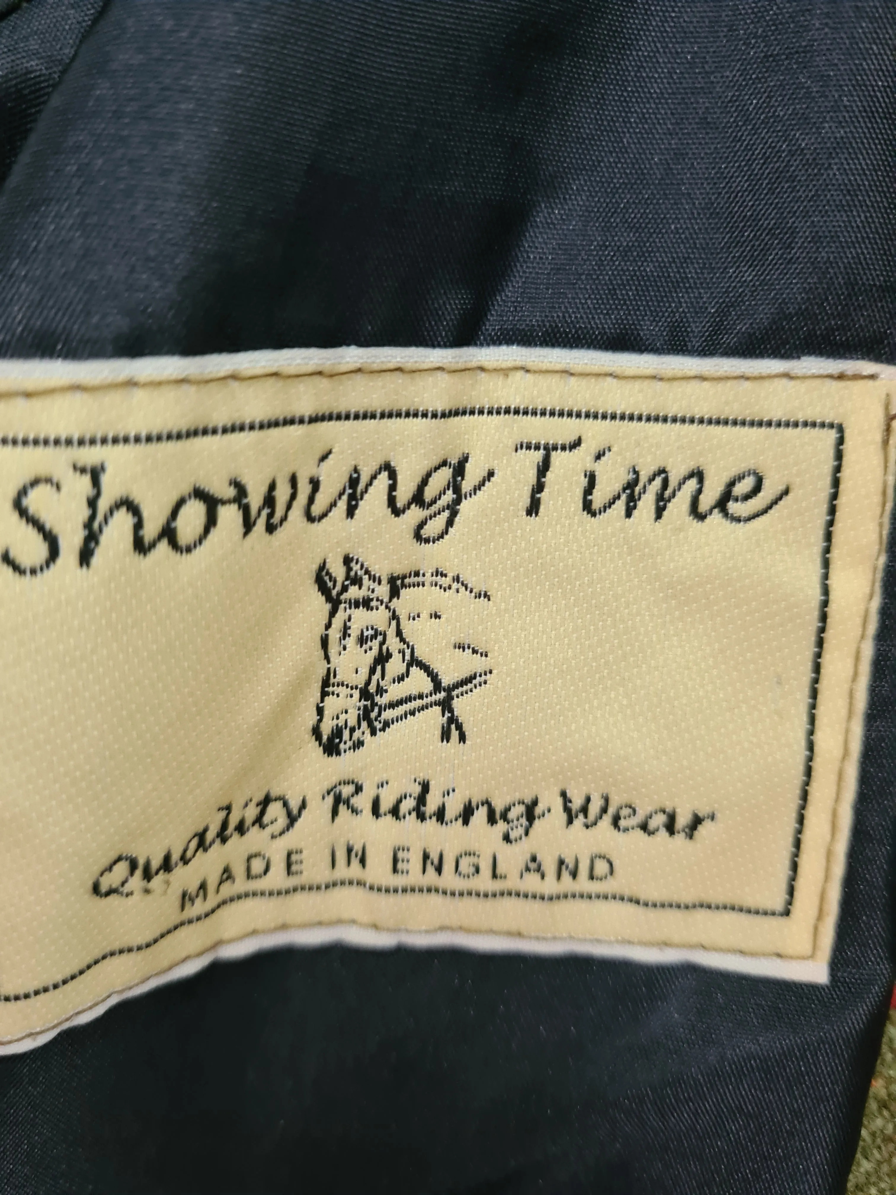 100% wool Green Lead rein show jacket set ladies size 14 and childs size 20" FREE POSTAGE 🔵