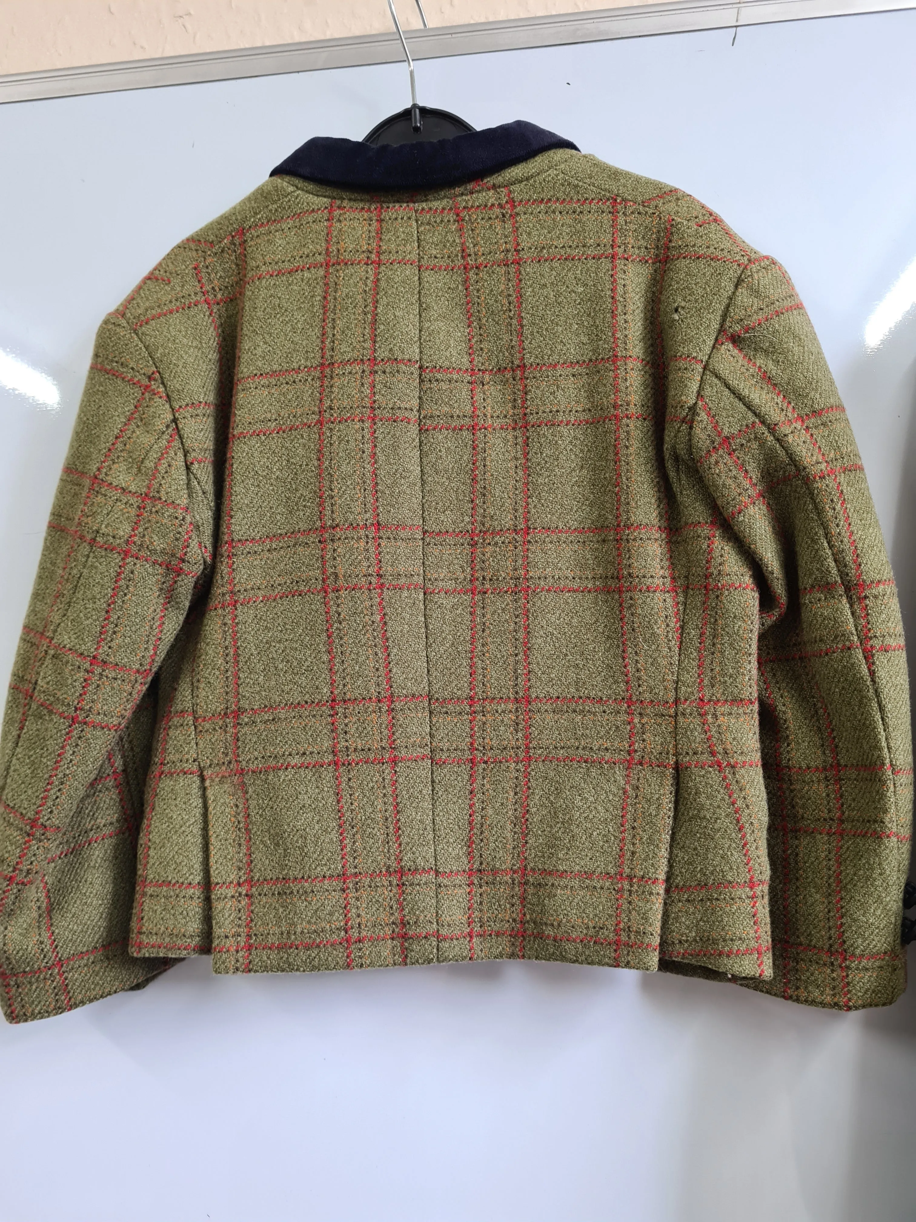 100% wool Green Lead rein show jacket set ladies size 14 and childs size 20" FREE POSTAGE 🔵