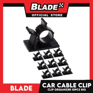 10pcs Big Blade Car Cable Clip Organizer Adjustable Cable Fixed Seat Self-Adhesive Cable Clips Cord Organizer Holder Line Fixed Clamps