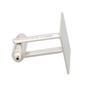 15*15MM Cufflink Blanks with a 15mm Pad,Square,Imitation Rhodium,sold 20pcs per lot