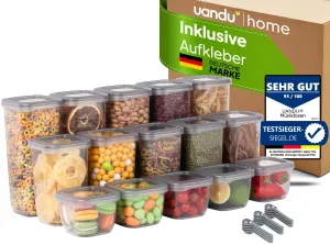 15er Vorratsbehälter Set | Küchen Organizer
