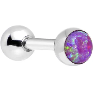 16 Gauge 4mm Imitation Dark Pink Opal Tragus Cartilage Earring
