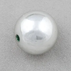 18 MM Coated Beads,Imitation Rhodium,Sold per by one package of 160 PCS