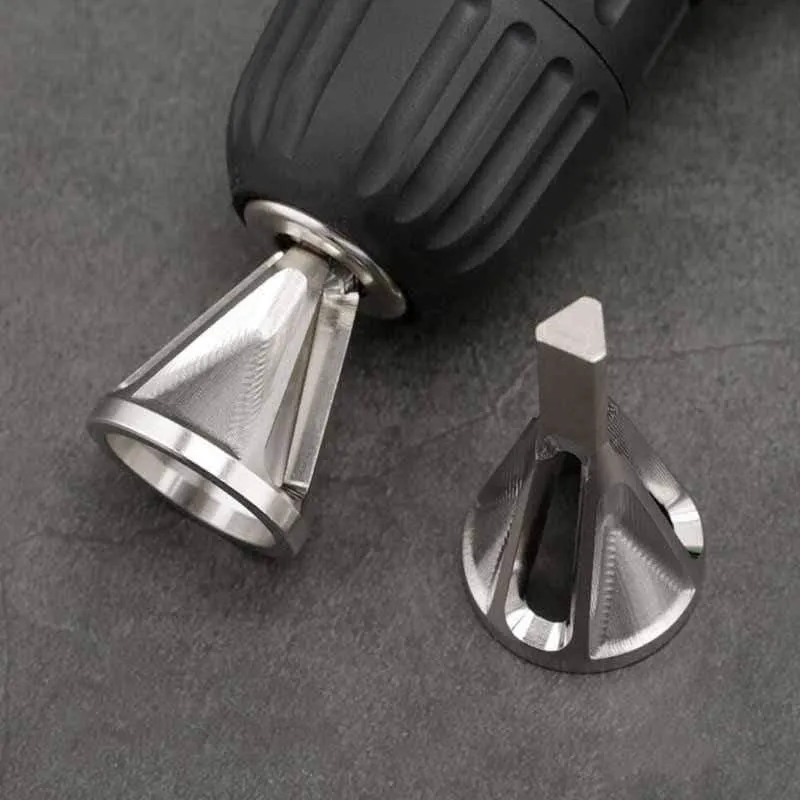 1*Deburring External Chamfer Tool Silver Hex shank deburring external chamfer tool