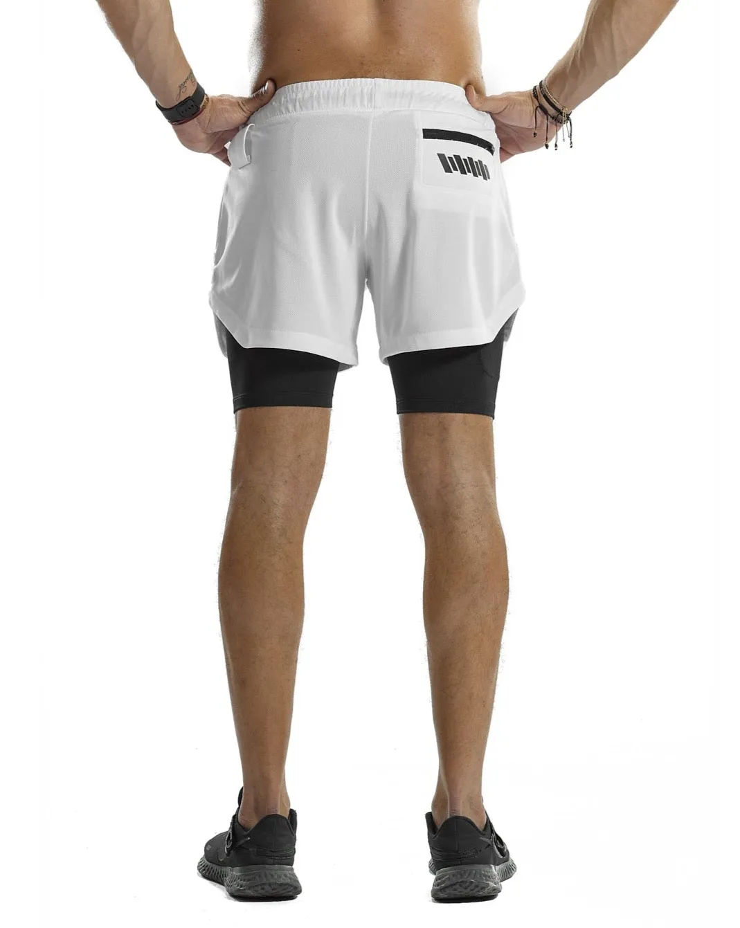 2 in 1 Functional Training Shorts [White]