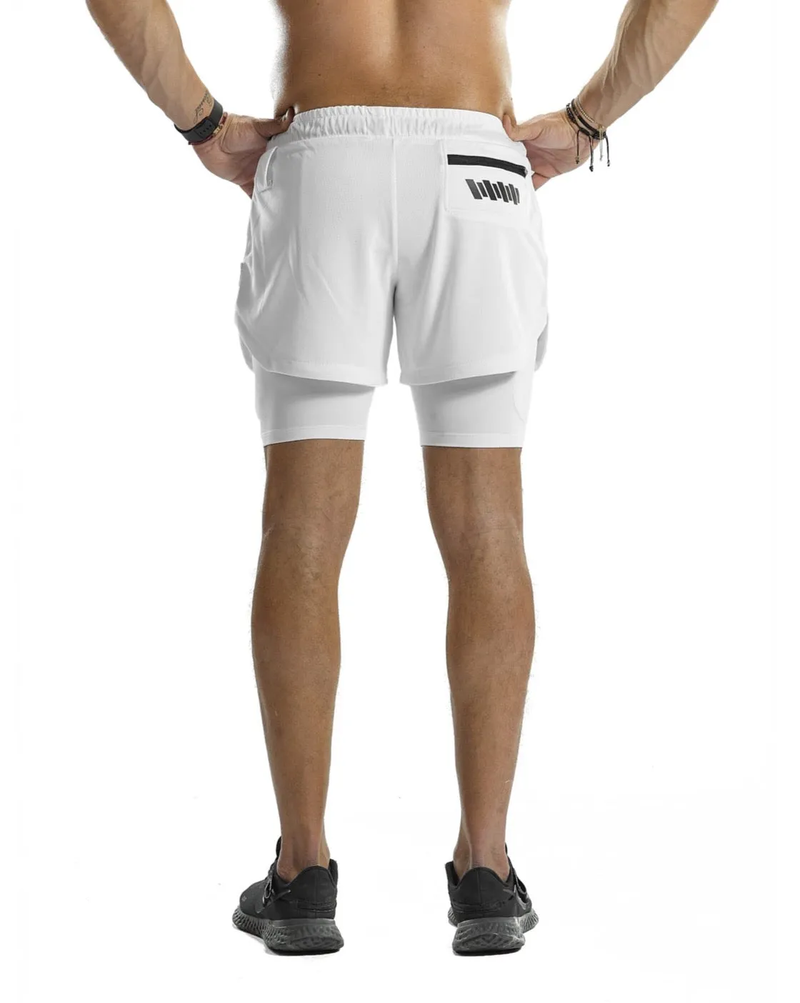 2 in 1 Functional Training Shorts [White]