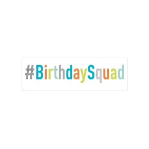 2 PACK Birthday Squad Colorful