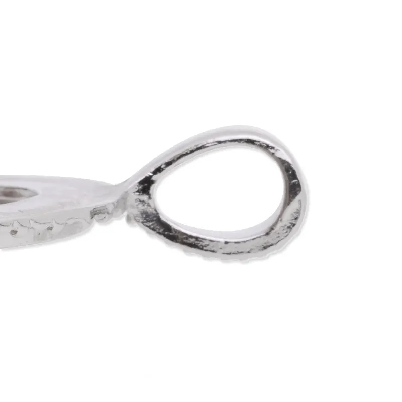25mm Round Imitation Rhodium Plated Rope Style Cabochon Cab Pendant Setting,20pcs/lot