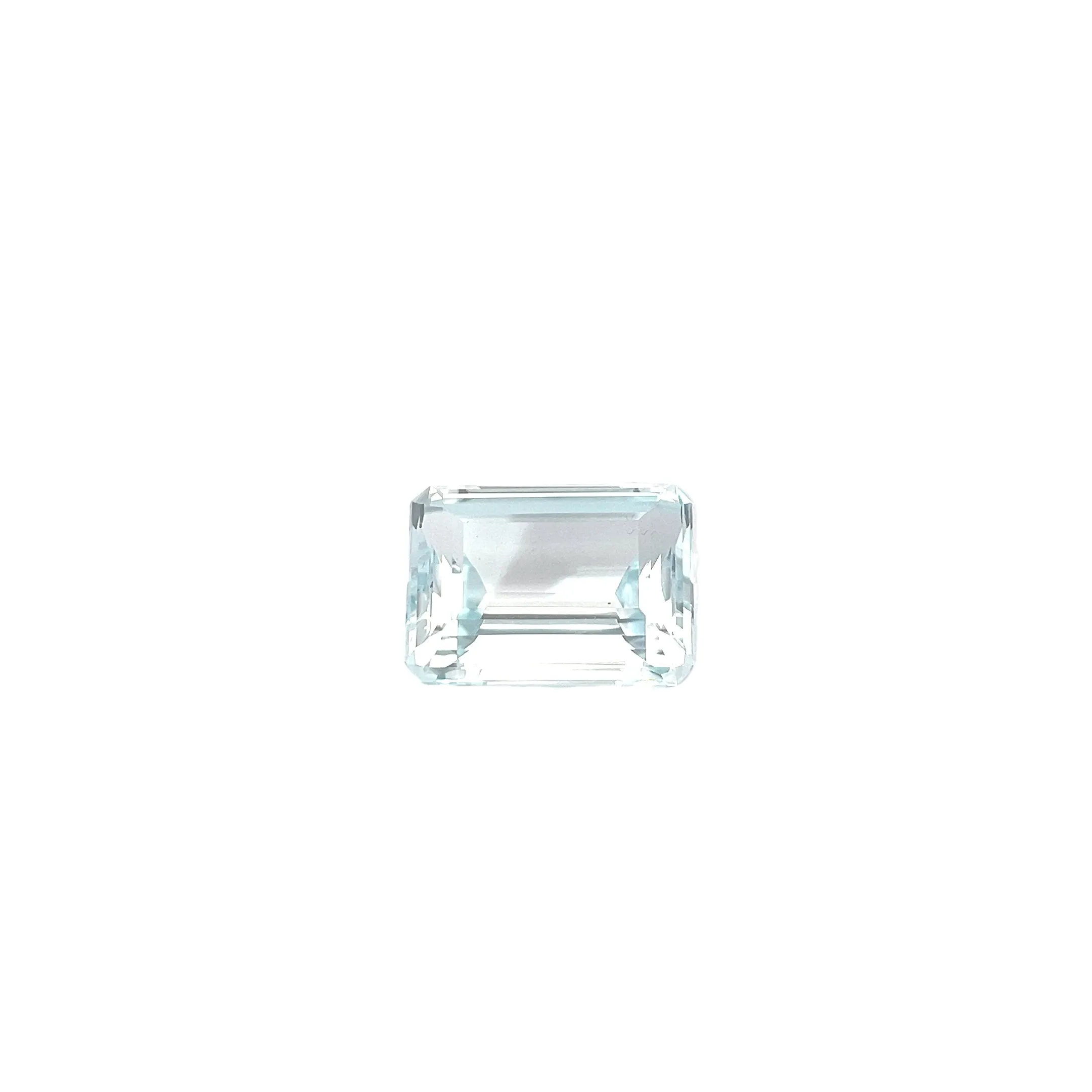 26.73CT LIGHT GREENISH BLUE OCTAGONAL TOPAZ GIA
