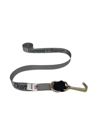 2" x 10' Diamond Weave Wheel Lift Strap w/ Mini J, D-Ring & Cordura Sleeve (SINGLE)