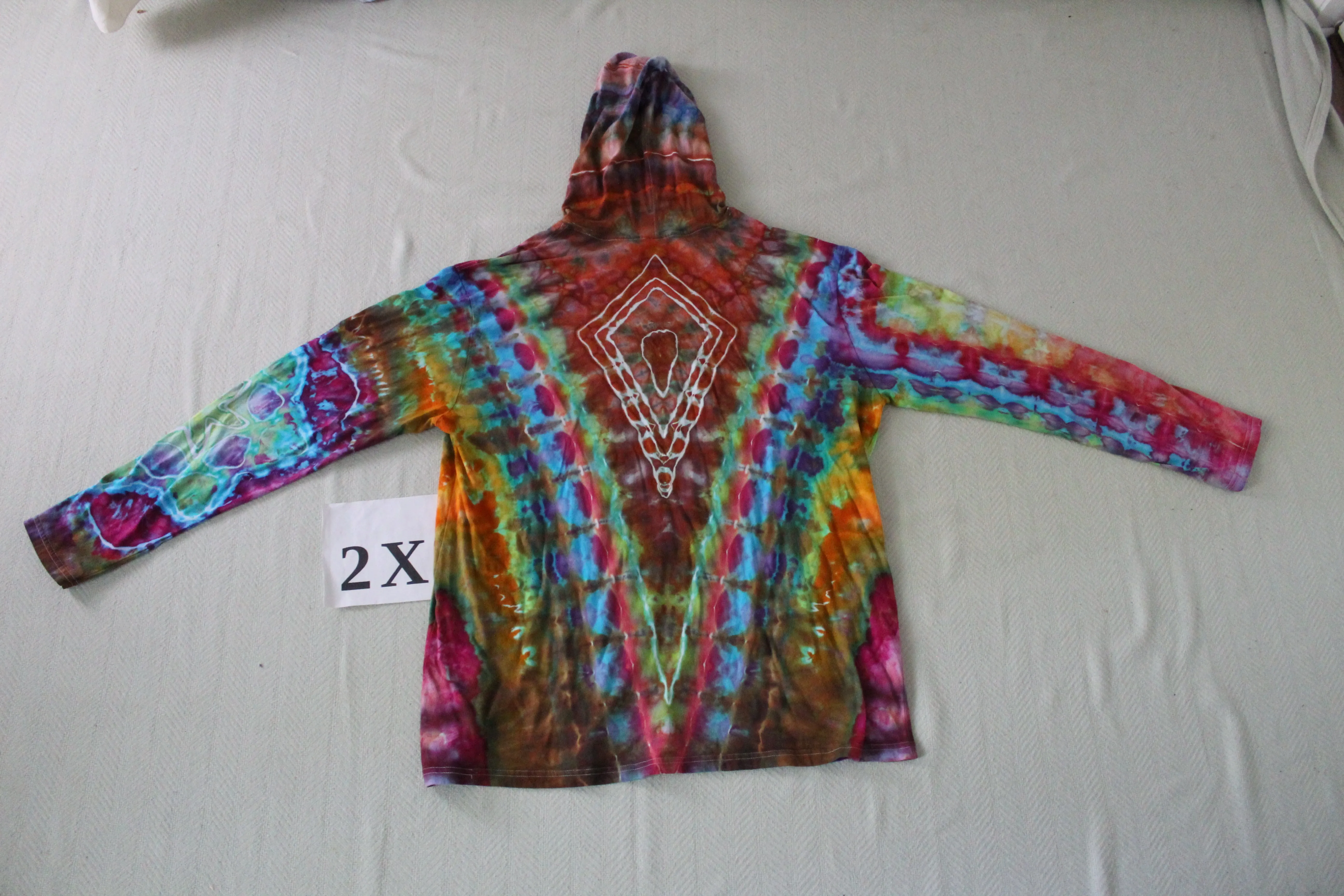 2X Long Sleeve Hooded Shirt