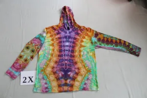 2X Long Sleeve Hooded Shirt