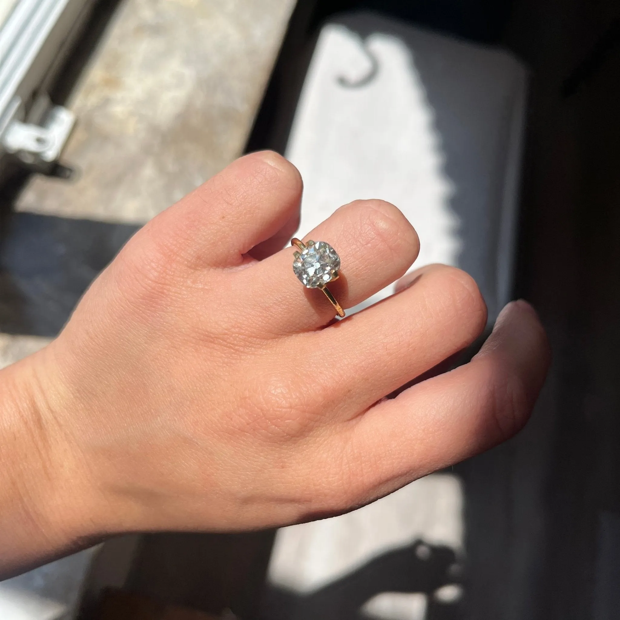 3.02ct Old Mine Cut Diamond, GIA L VVS2