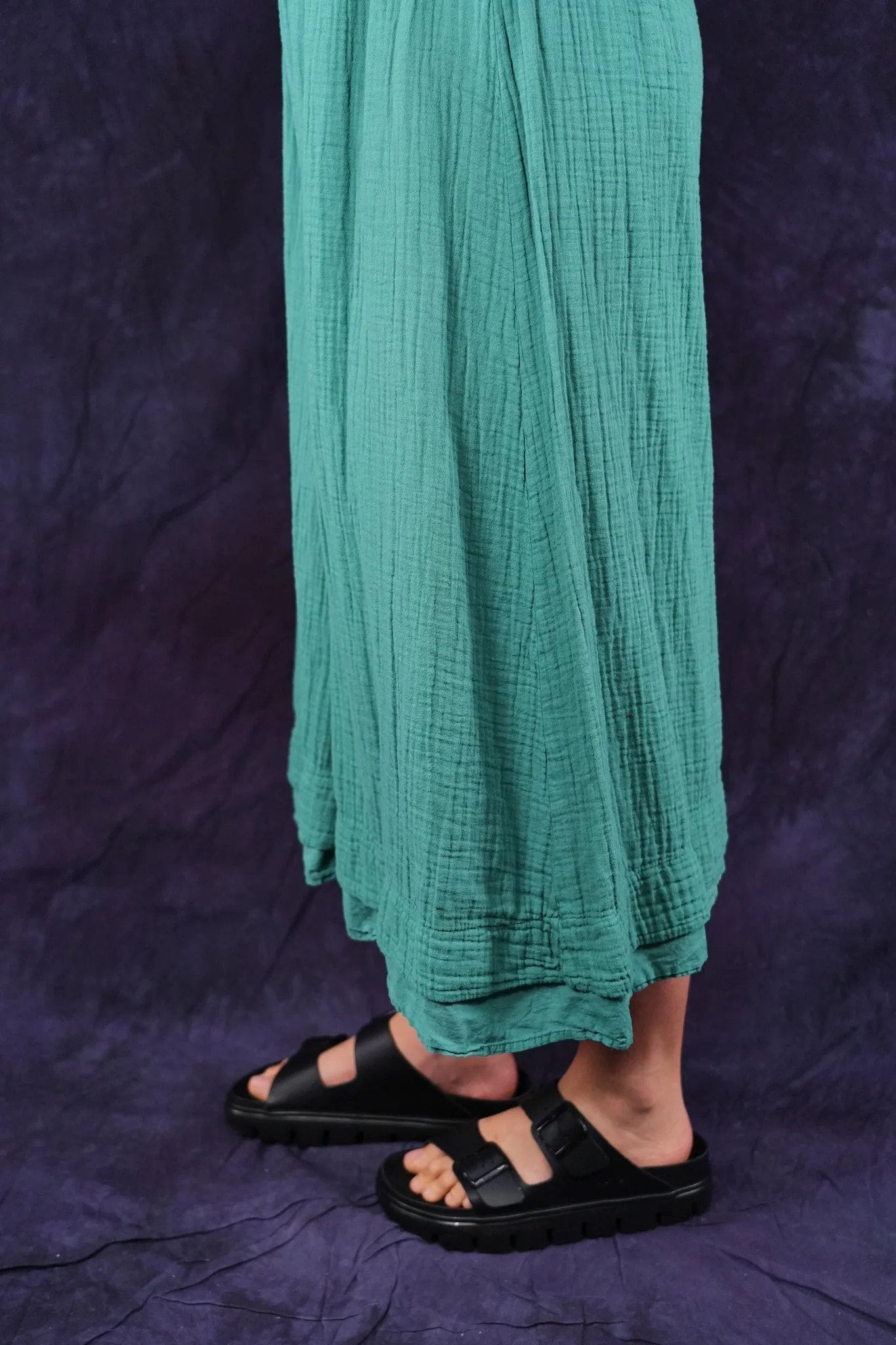 3353 Crop Gauze/Lawn Petaloon Jade