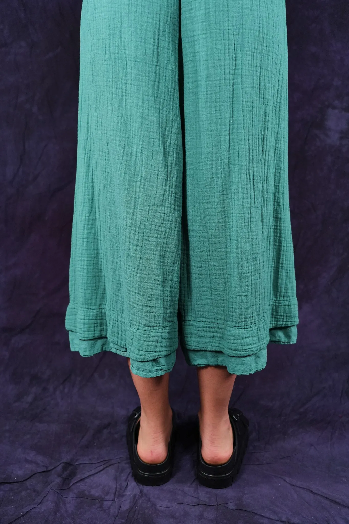3353 Crop Gauze/Lawn Petaloon Jade
