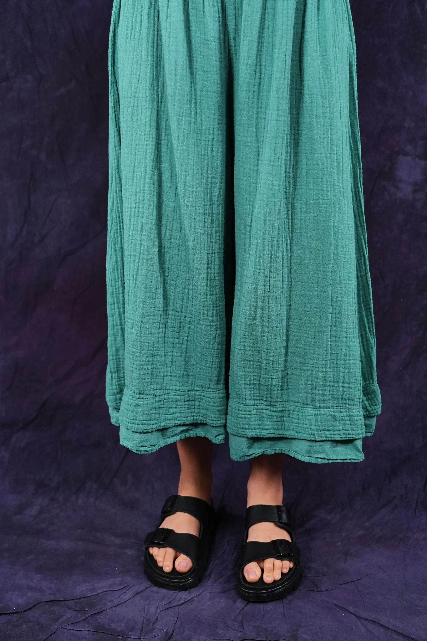 3353 Crop Gauze/Lawn Petaloon Jade