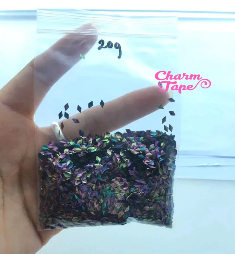 3D Diamond Rhombus Loose glitters, glitter 3mm UV resin, nail gel, acrylic nail, nail polish glitter, nail stamping
