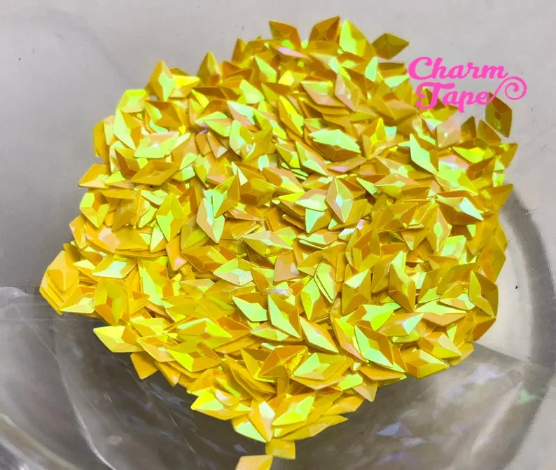 3D Diamond Rhombus Loose glitters, glitter 3mm UV resin, nail gel, acrylic nail, nail polish glitter, nail stamping
