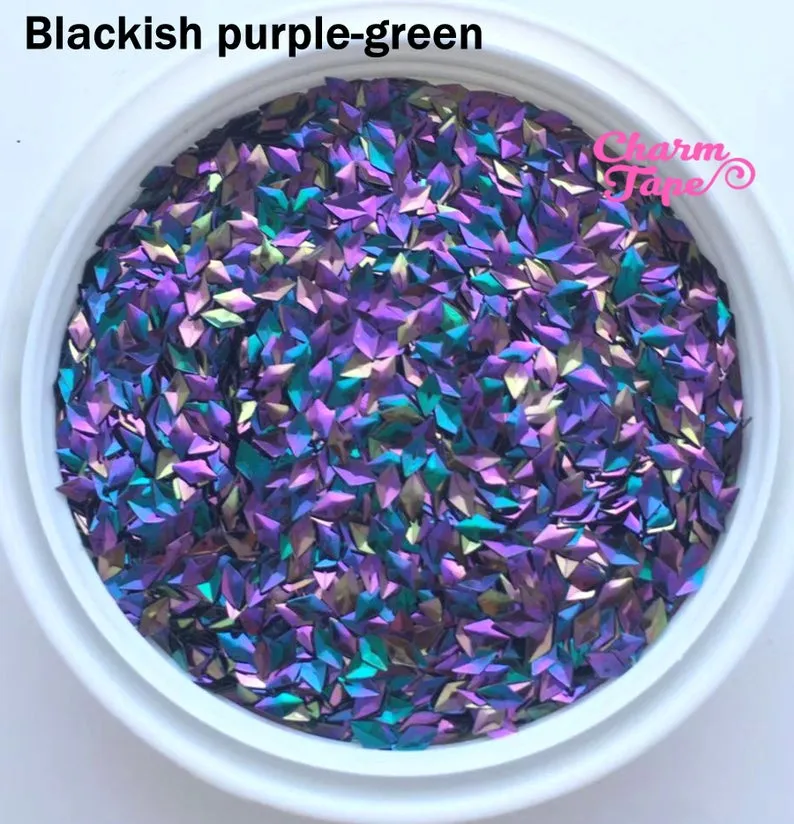 3D Diamond Rhombus Loose glitters, glitter 3mm UV resin, nail gel, acrylic nail, nail polish glitter, nail stamping