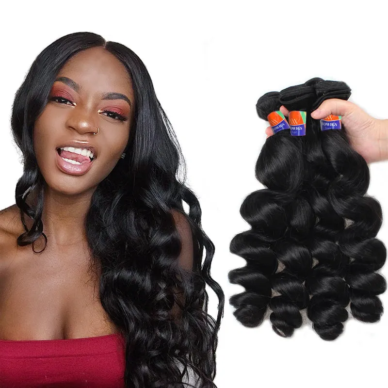 4 Bundle Deals Loose Wave 12-32 inch 100% Virgin Hair Extensions