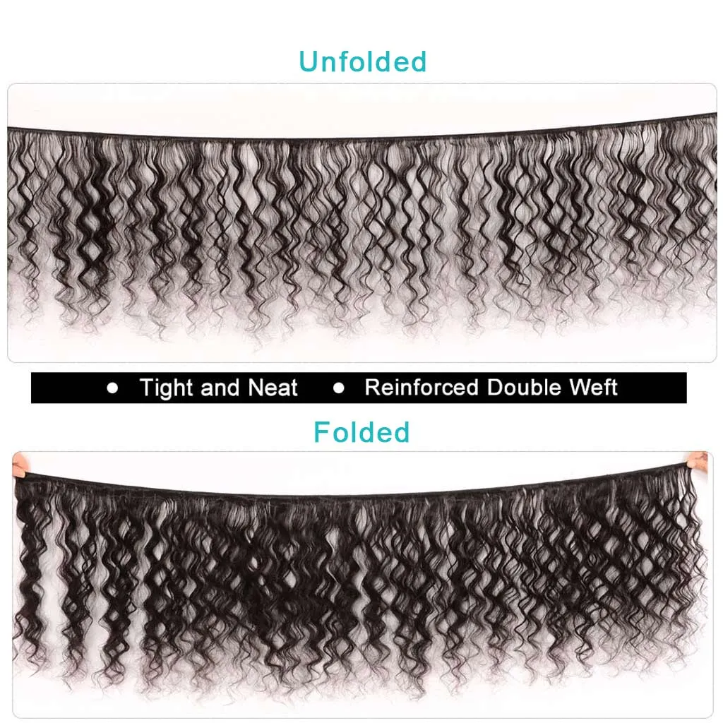 4 Bundles 9A Loose Deep Wave Indian Human Hair Bundles Natural Color