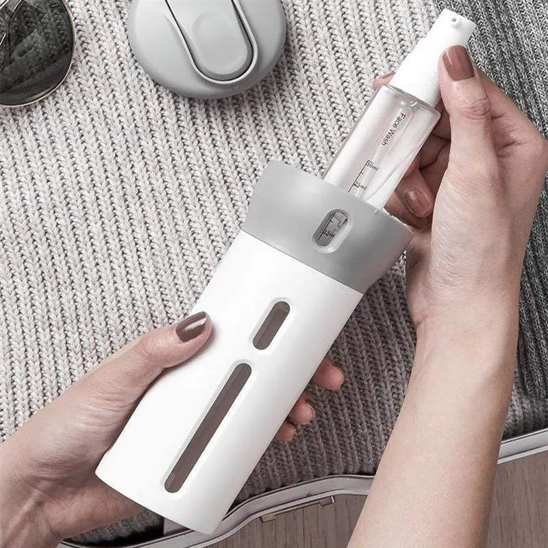 4-in-1 bath products travel dispenser