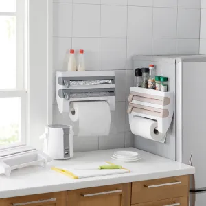 4 in 1 Kitchen Wrap Dispenser (Tinfoil, Plastic, Paper & More)