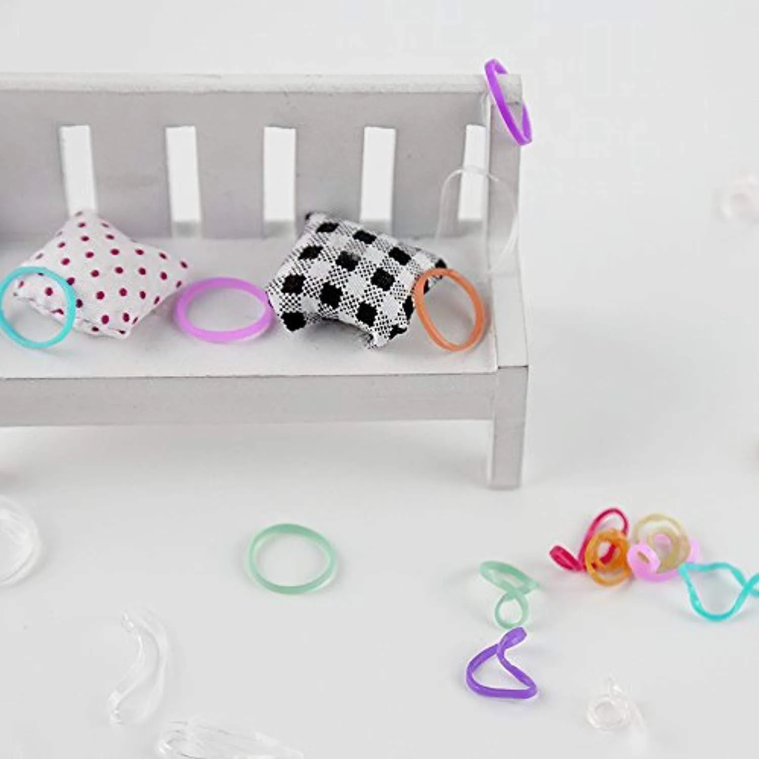 4000pcs Elastic Hair Ties, YGDZ 2000pcs Clear Mini Rubber Bands & 2000pcs Soft Colored Elastics Hair...