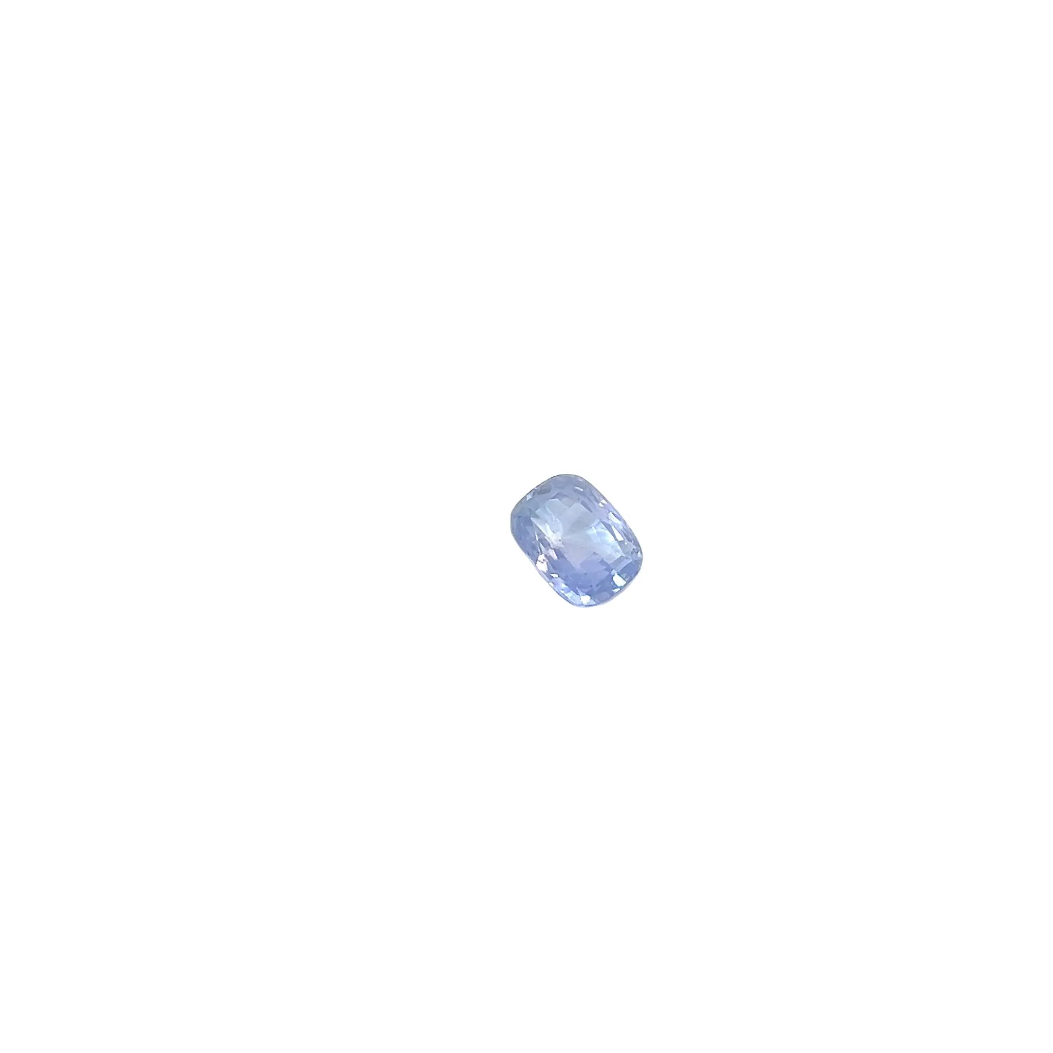4.44CT CUSHION VIOLETISH BLUE  GIA