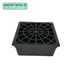 4" Black Plastic Drip Trays   Grill