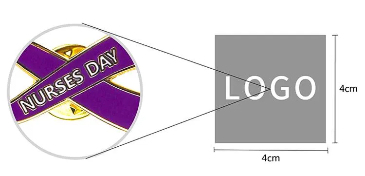 4x4cm Imitation Enamel Badges