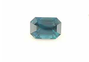 5.34ct Teal Blue Emerald cut Sapphire