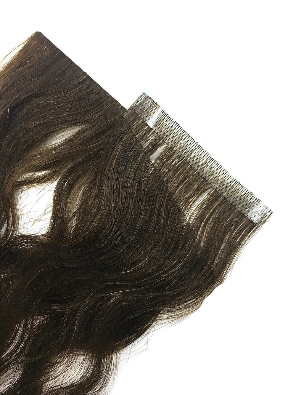 6 Pcs Skin Weft Wavy Human Hair Extensions 14"
