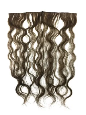 6 Pcs Skin Weft Wavy Human Hair Extensions 14"