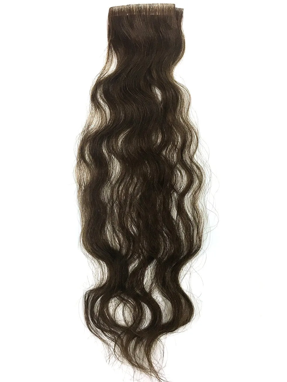 6 Pcs Skin Weft Wavy Human Hair Extensions 14"