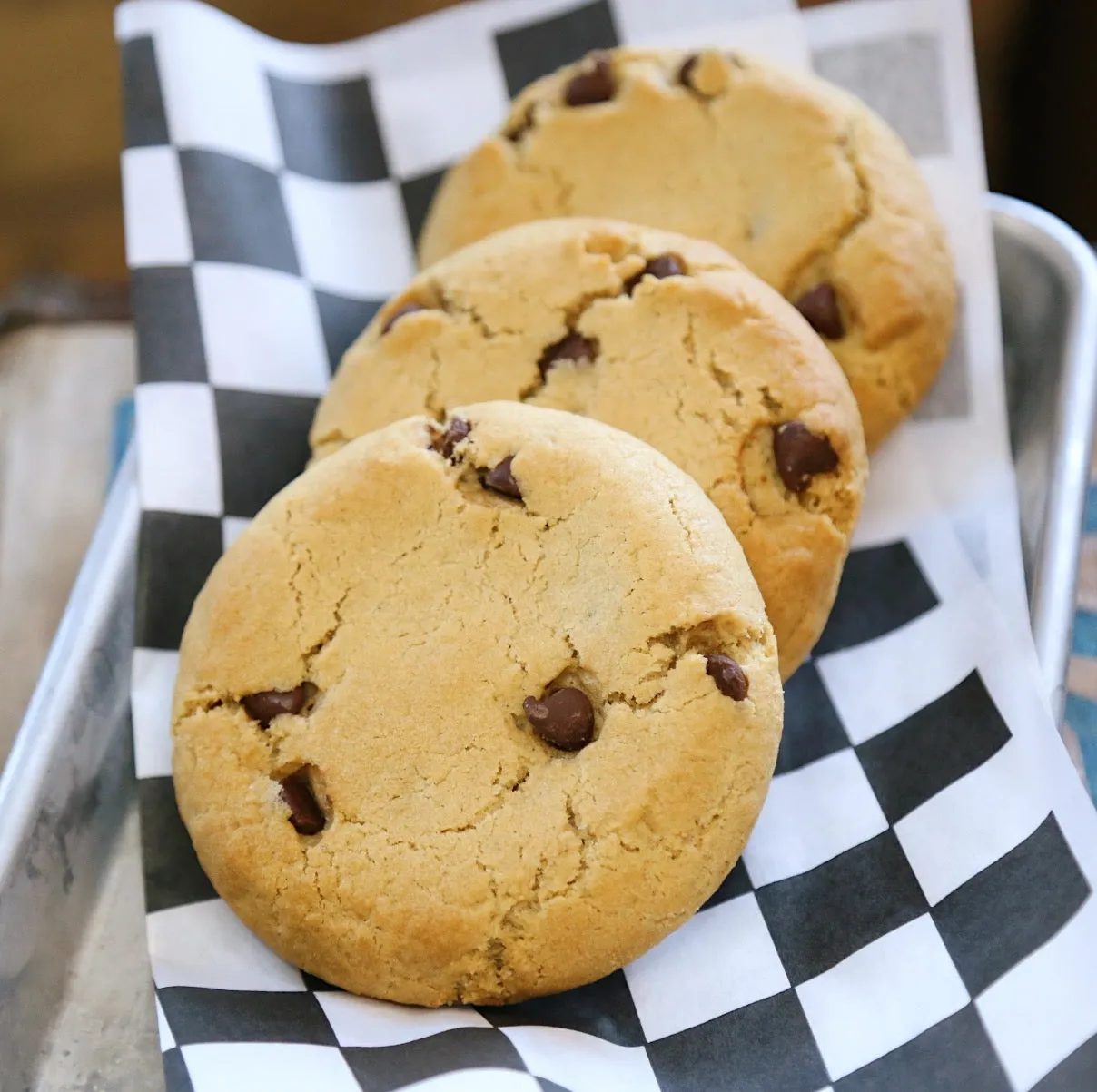 6 Quarter Pound Vegan Chocolate Chip Cookies