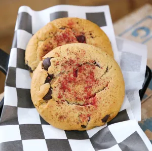 6 Quarter Pound Vegan Dark Chocolate Raspberry Cookies