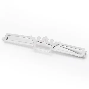 66*14mm Imitation Rhodium Geometry Word Folder, Crown Hair Clips Base,Blank hairpin,Bobby Pin Base,Metal,20pcs/lot