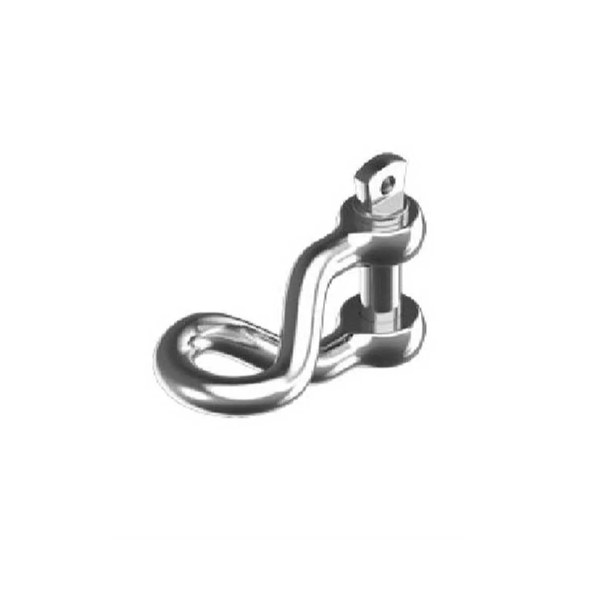 6mm Stainless Steel Twisted D Shackle