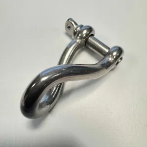 6mm Stainless Steel Twisted D Shackle