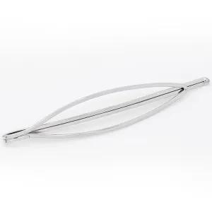 70 * 14mm Geometric word folder hairpin lace base,Snap Hair Clips in Imitation Rhodium,Metal,20pcs/lot