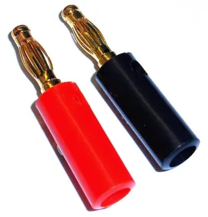8026 RC Gold Banana Bullet Connector Solderless 4mm Male & Female 1 Pair