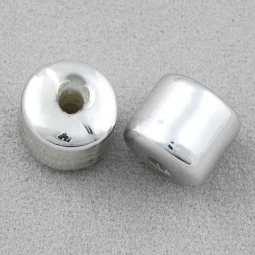 8.3*8 MM Coated Beads,Imitation Rhodium,Sold per by one package of 1300 PCS
