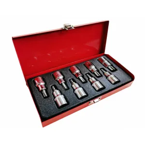9 piece 1/2" Drive Torx Star Socket BitT20 - T70